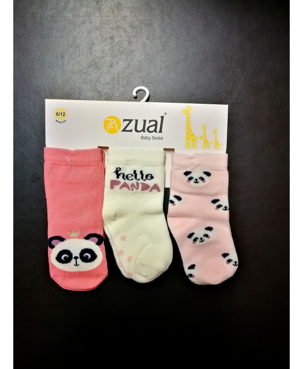 Zual бебешки чорапи 3 чифта 6/12 мес. 10174